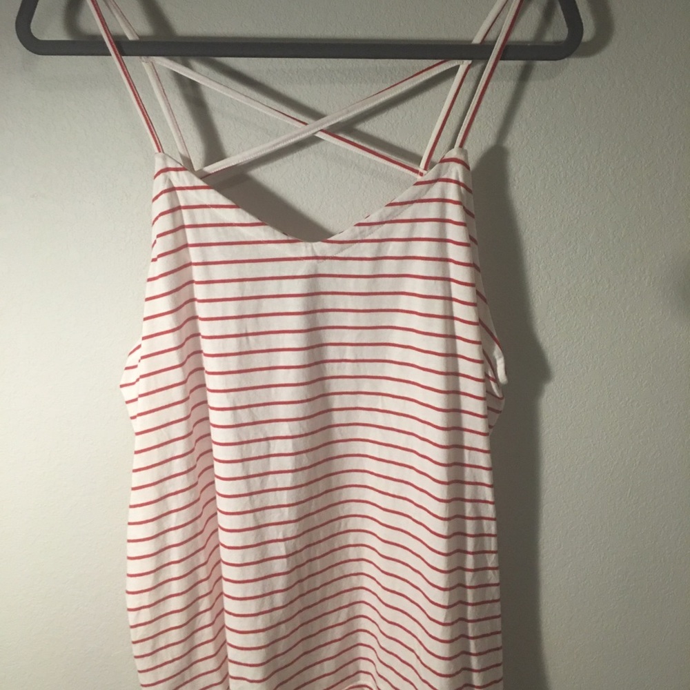 Red and White Tank-Top